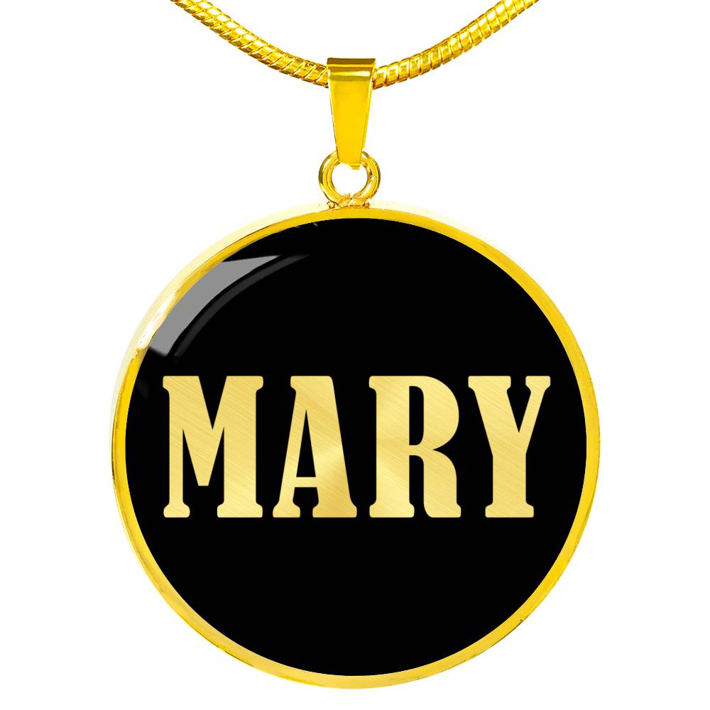 Mary v02 - 18k Gold Finished Luxury Necklace