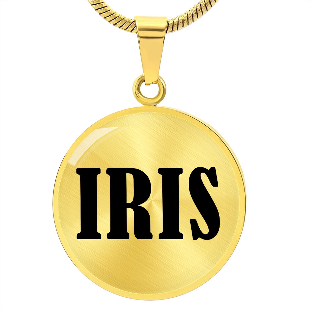 Iris v01 - 18k Gold Finished Luxury Necklace