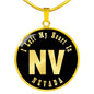 Heart In Nevada v02 - 18k Gold Finished Luxury Necklace