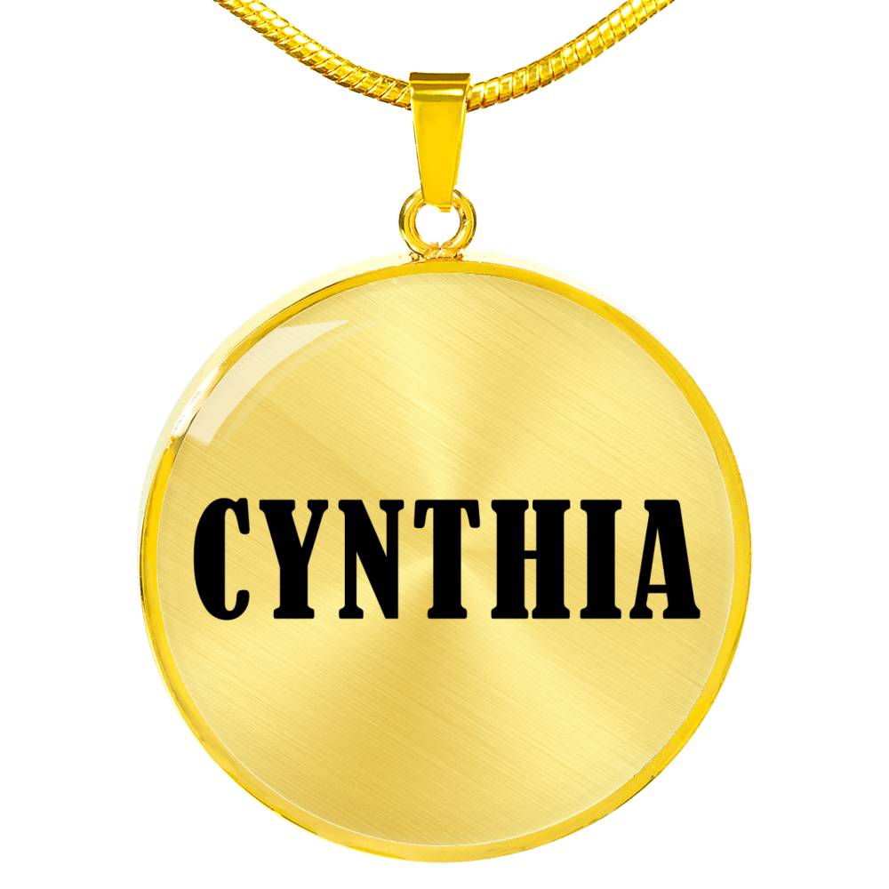 Cynthia v01 - 18k Gold Finished Luxury Necklace