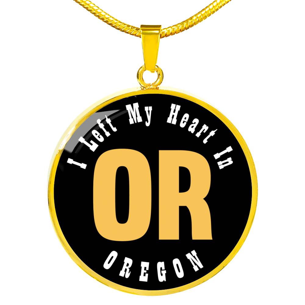 Heart In Oregon - 18k Gold Finished Luxury Necklace