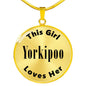 Yorkipoo - 18k Gold Finished Luxury Necklace