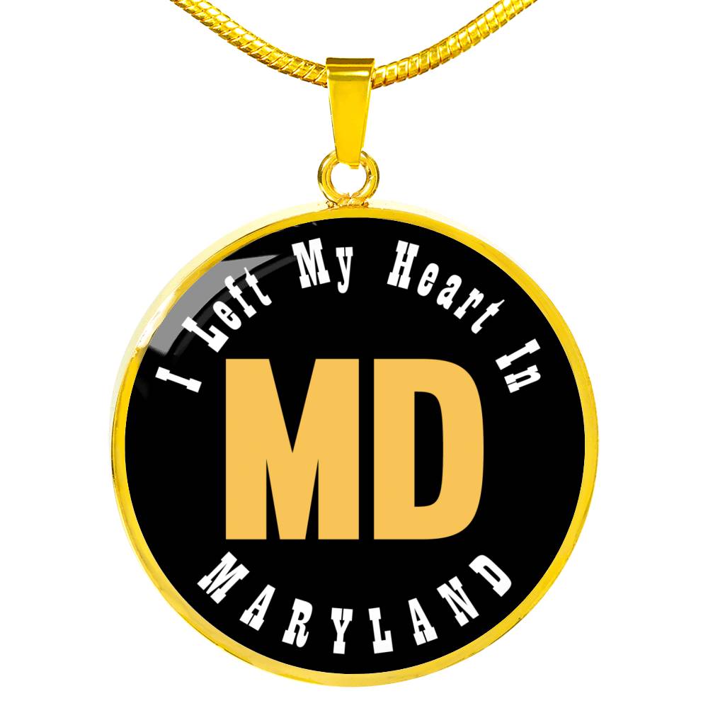 Heart In Maryland - 18k Gold Finished Luxury Necklace