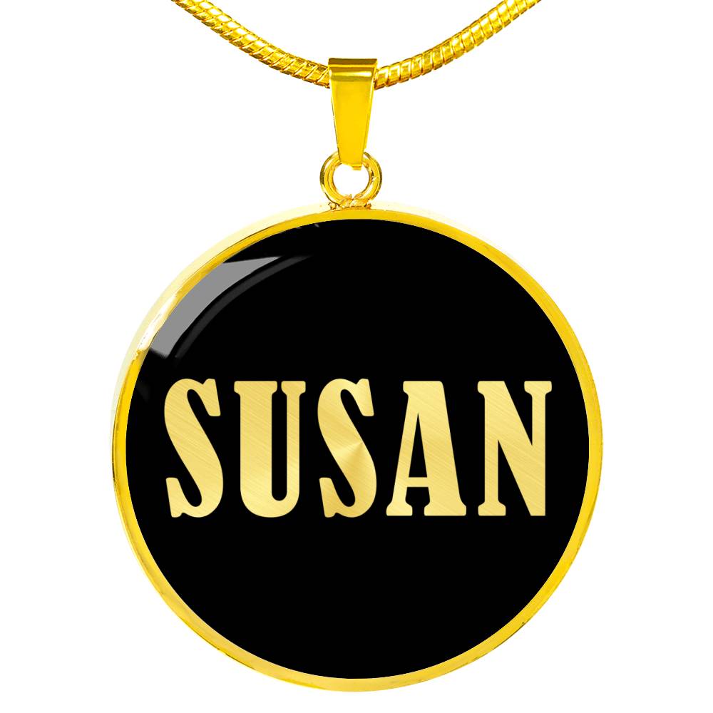 Susan v02 - 18k Gold Finished Luxury Necklace