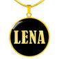 Lena v02 - 18k Gold Finished Luxury Necklace