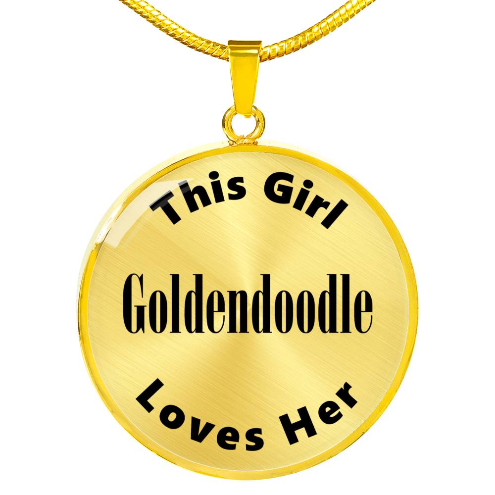 Goldendoodle v2 - 18k Gold Finished Luxury Necklace