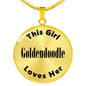 Goldendoodle v2 - 18k Gold Finished Luxury Necklace