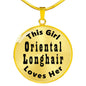 Oriental Longhair v2 - 18k Gold Finished Luxury Necklace