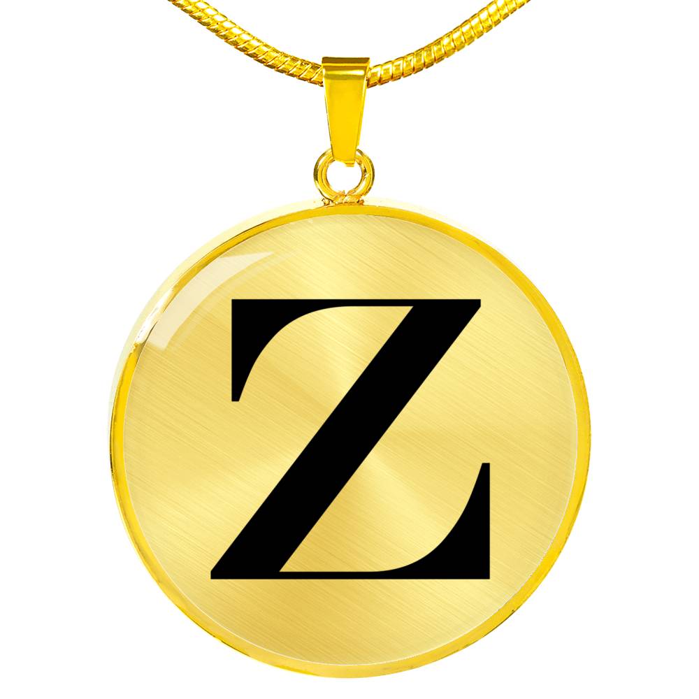 Initial Z v1a - 18k Gold Finished Luxury Necklace