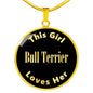 Bull Terrier v2 - 18k Gold Finished Luxury Necklace