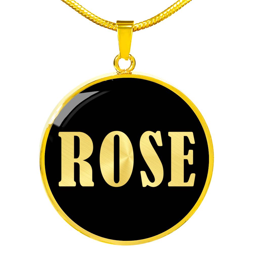Rose v02 - 18k Gold Finished Luxury Necklace
