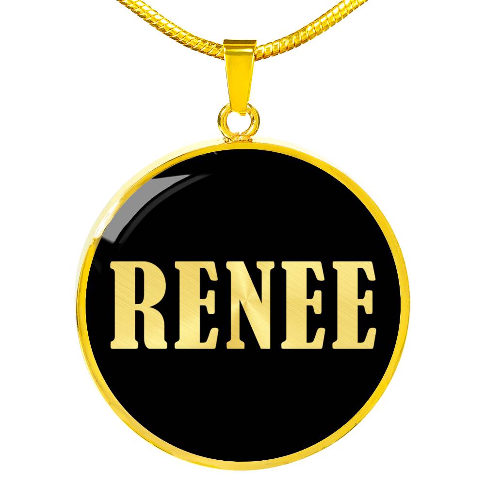Renee v02 - 18k Gold Finished Luxury Necklace
