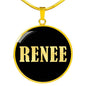 Renee v02 - 18k Gold Finished Luxury Necklace