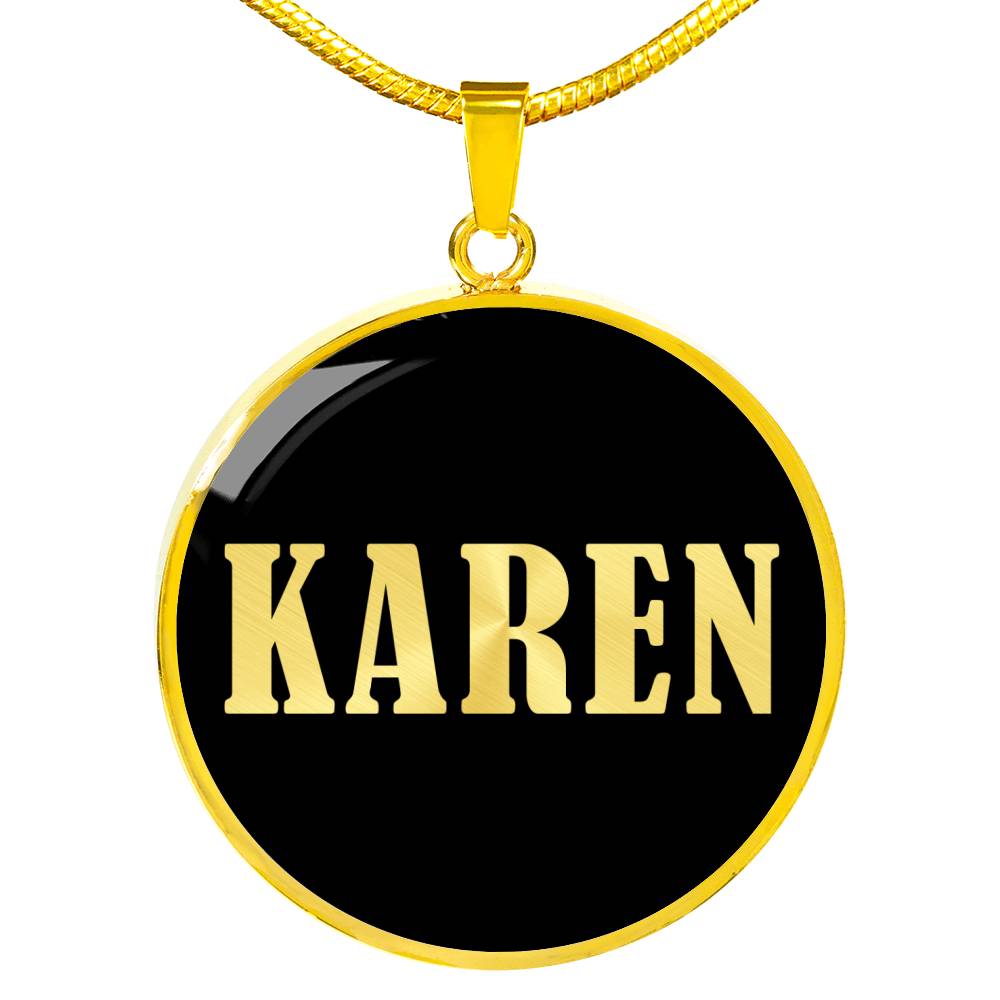 Karen v02 - 18k Gold Finished Luxury Necklace