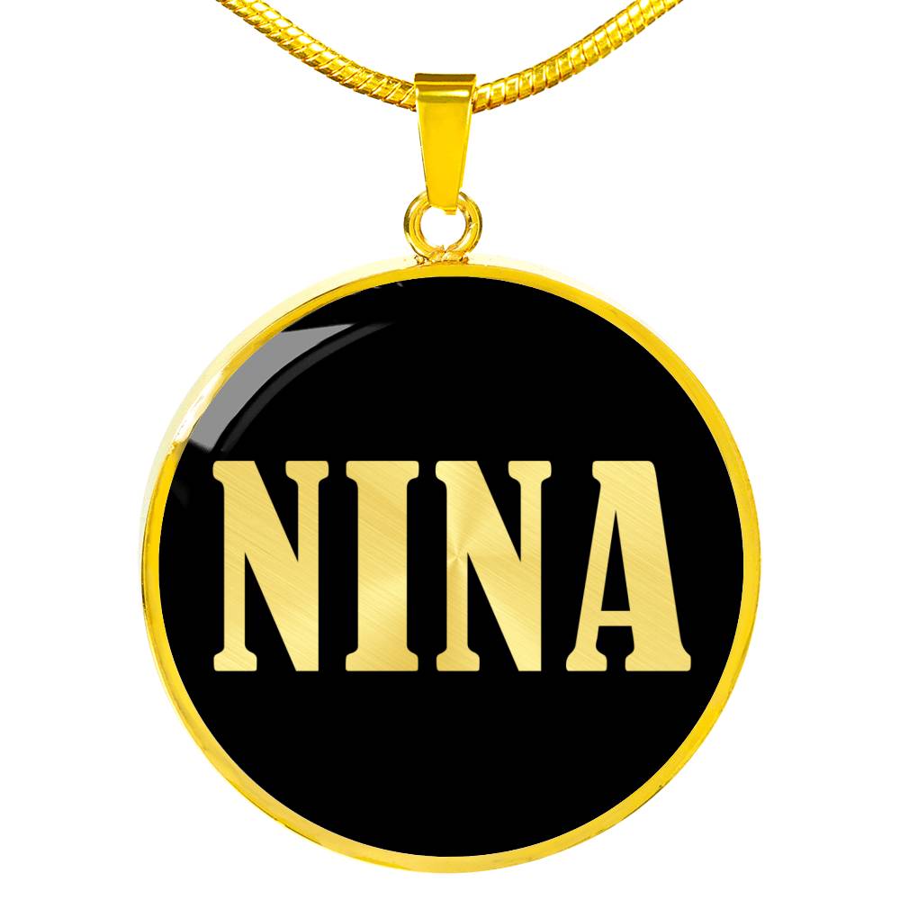 Nina v02 - 18k Gold Finished Luxury Necklace