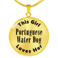 Portuguese Water Dog v2 - 18k Gold Finished Luxury Necklace