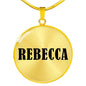 Rebecca v01 - 18k Gold Finished Luxury Necklace