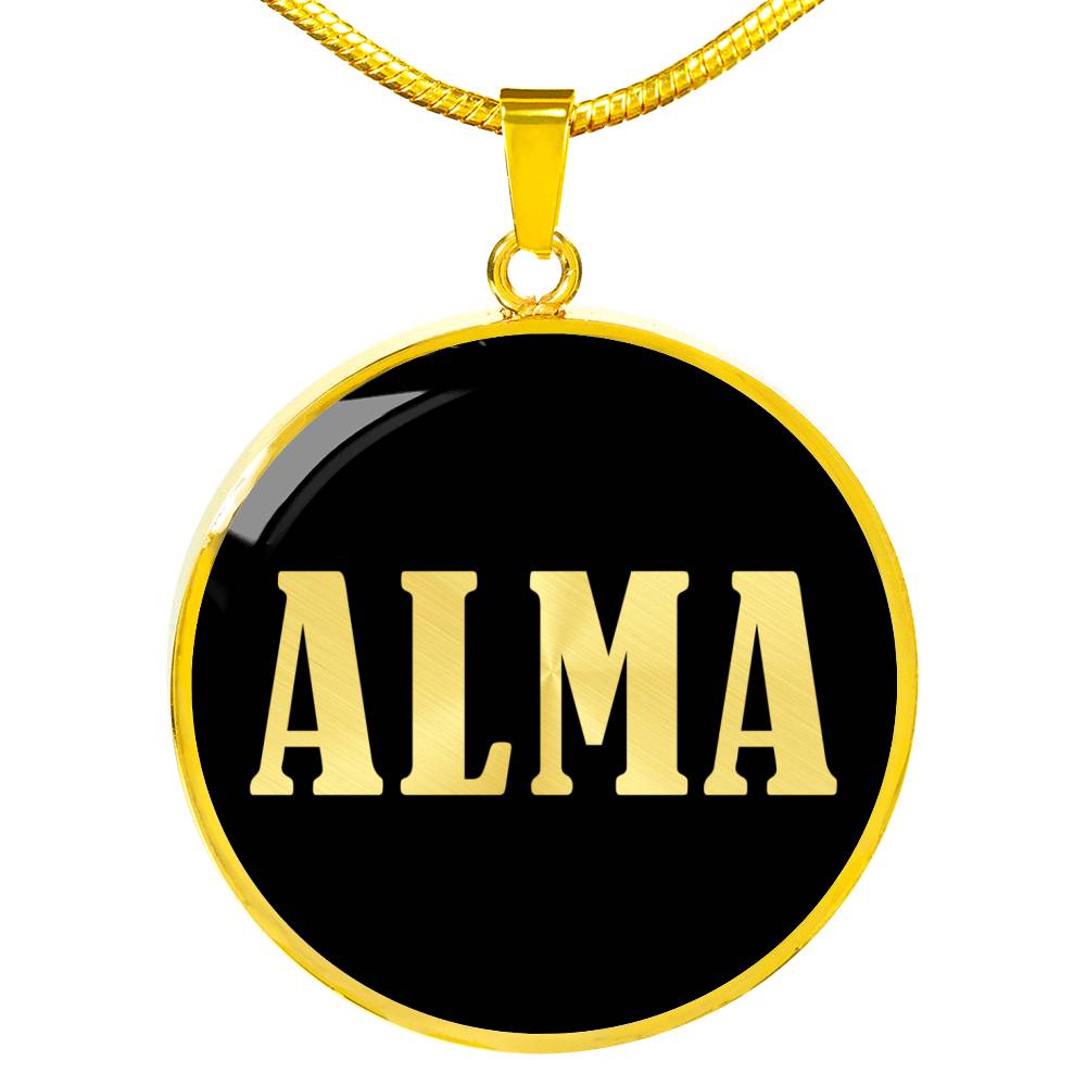 Alma v02 - 18k Gold Finished Luxury Necklace