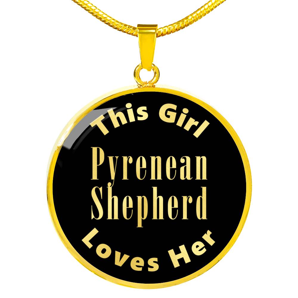 Pyrenean Shepherd v2 - 18k Gold Finished Luxury Necklace