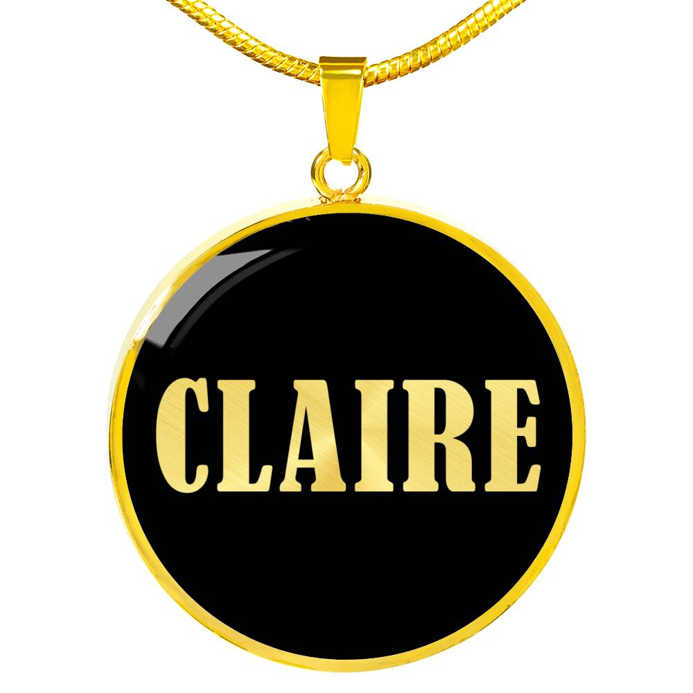 Claire v02 - 18k Gold Finished Luxury Necklace