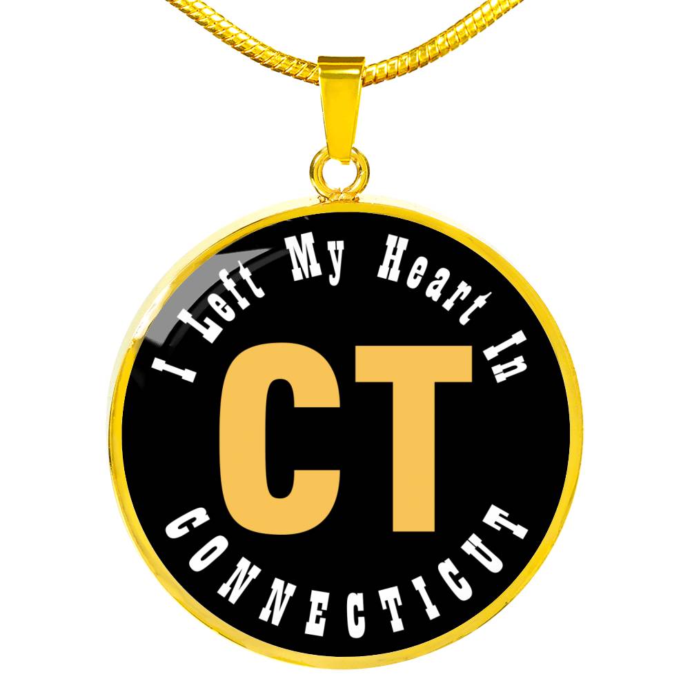 Heart In Connecticut - 18k Gold Finished Luxury Necklace