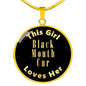 Black Mouth Cur v2 - 18k Gold Finished Luxury Necklace