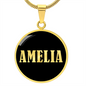 Amelia v02 - 18k Gold Finished Luxury Necklace