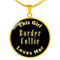 Border Collie v2 - 18k Gold Finished Luxury Necklace