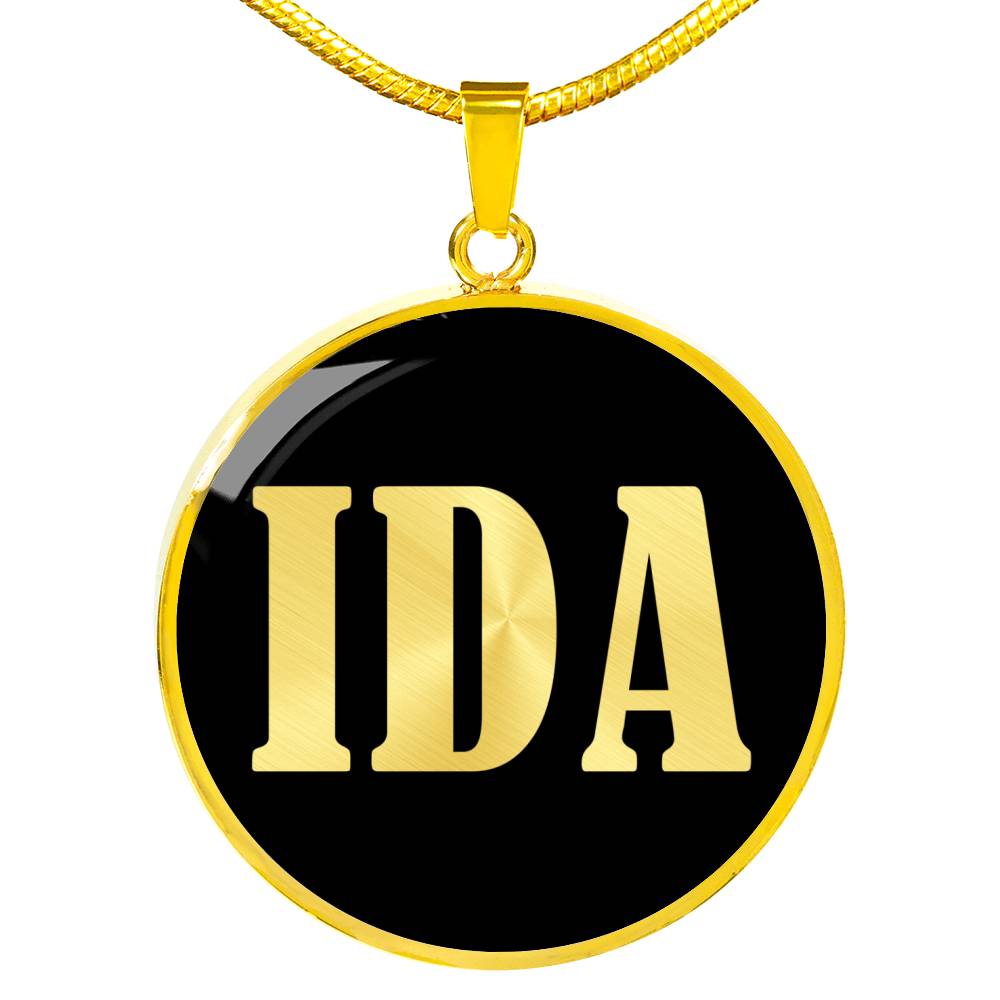 Ida v02 - 18k Gold Finished Luxury Necklace