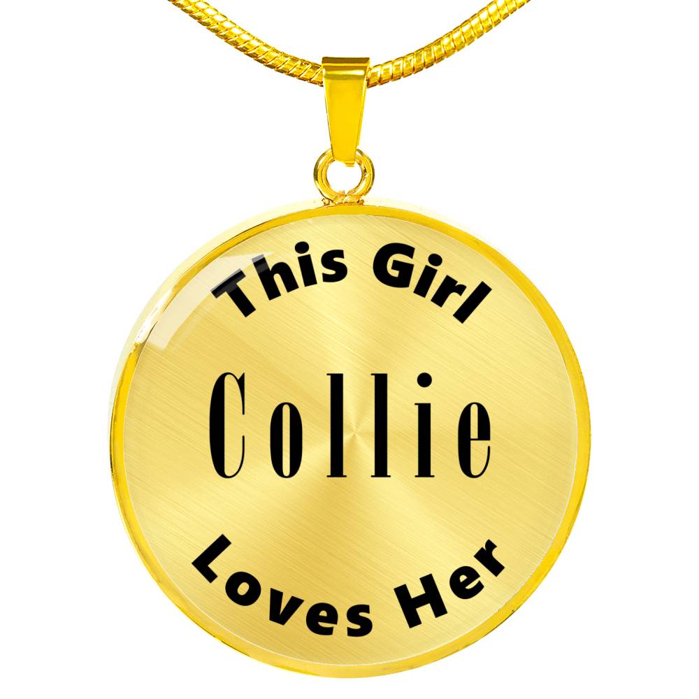 Collie - 18k Gold Finished Luxury Necklace
