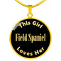 Field Spaniel v2 - 18k Gold Finished Luxury Necklace