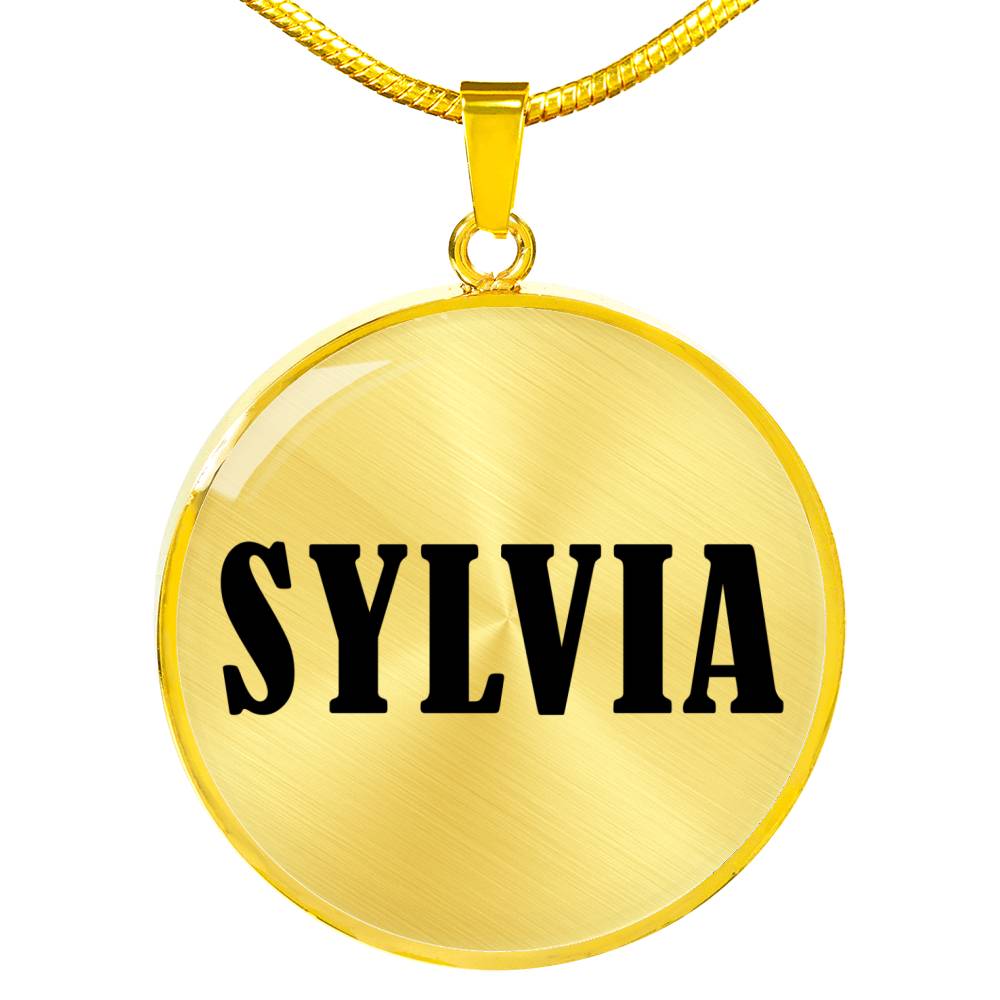 Sylvia v01 - 18k Gold Finished Luxury Necklace