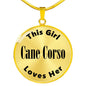 Cane Corso - 18k Gold Finished Luxury Necklace