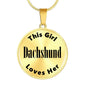 Dachshund - 18k Gold Finished Luxury Necklace