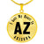 Heart In Arizona v01 - 18k Gold Finished Luxury Necklace