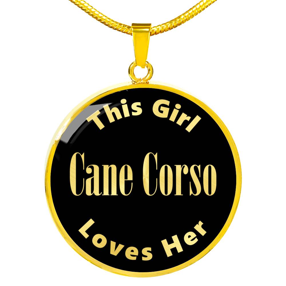 Cane Corso v2 - 18k Gold Finished Luxury Necklace