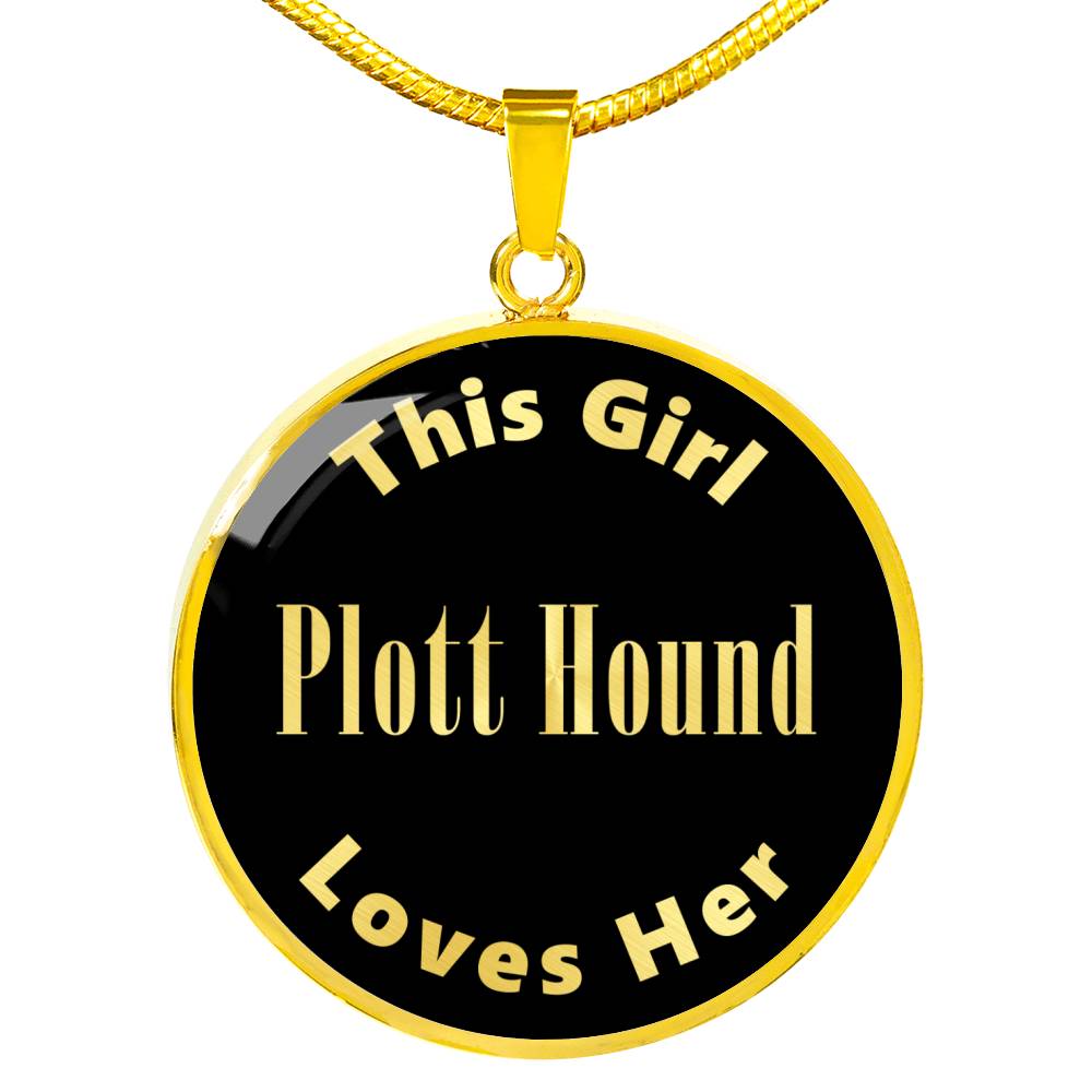 Plott Hound v2 - 18k Gold Finished Luxury Necklace