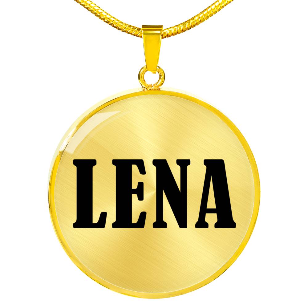 Lena v01 - 18k Gold Finished Luxury Necklace