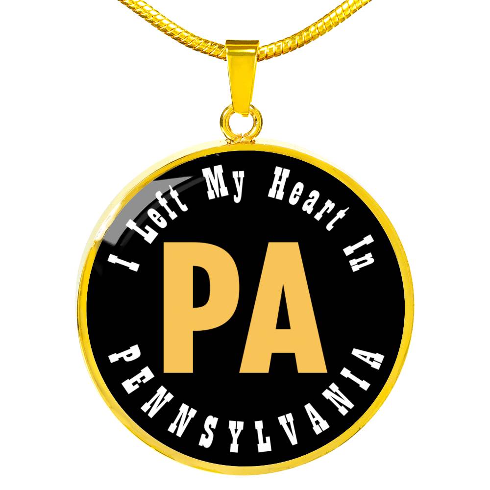 Heart In Pennsylvania - 18k Gold Finished Luxury Necklace