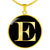 Initial E v2a - 18k Gold Finished Luxury Necklace