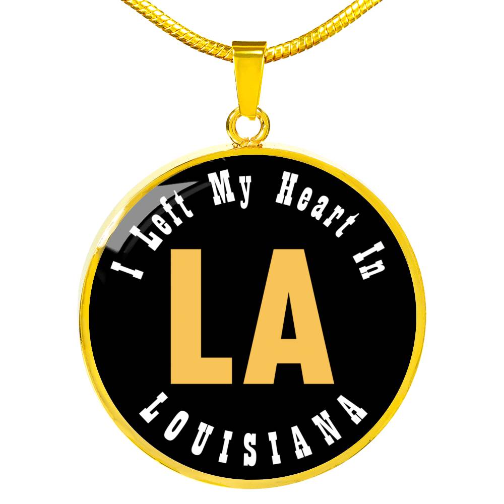 Heart In Louisiana - 18k Gold Finished Luxury Necklace