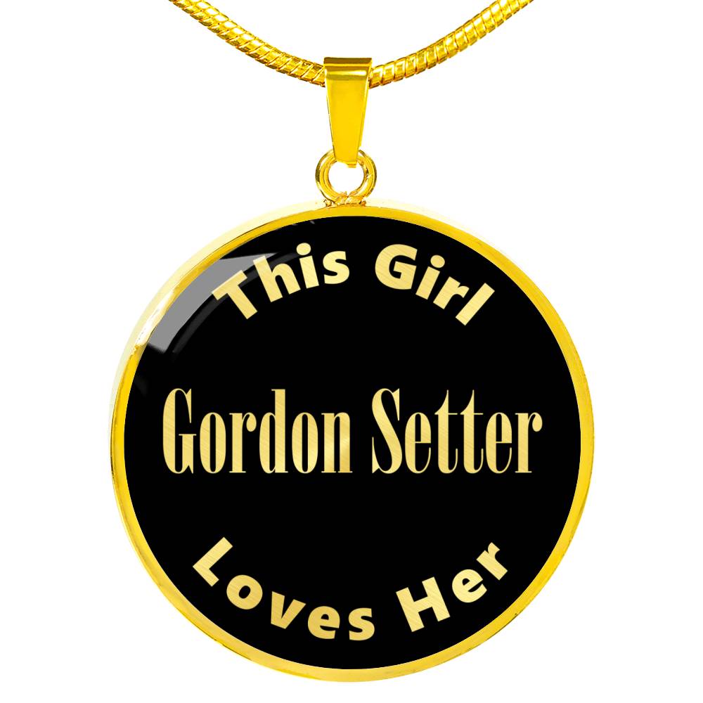 Gordon Setter v2 - 18k Gold Finished Luxury Necklace