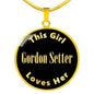 Gordon Setter v2 - 18k Gold Finished Luxury Necklace