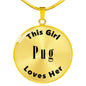Pug v2 - 18k Gold Finished Luxury Necklace