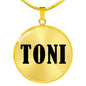 Toni v01 - 18k Gold Finished Luxury Necklace