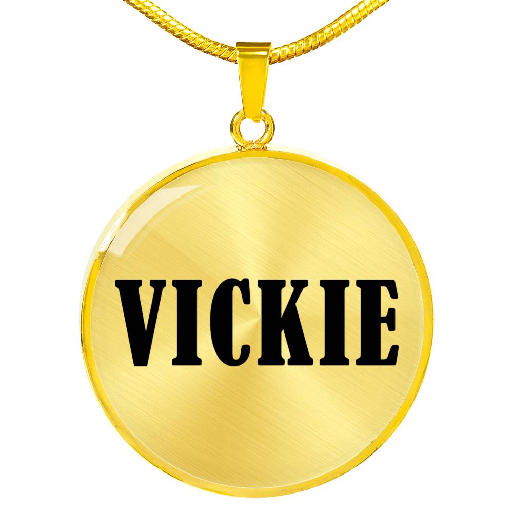 Vickie v01 - 18k Gold Finished Luxury Necklace