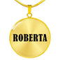 Roberta v01 - 18k Gold Finished Luxury Necklace