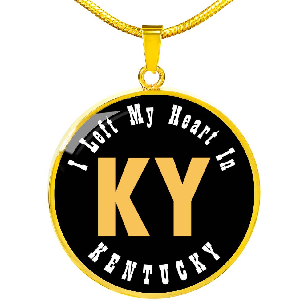 Heart In Kentucky - 18k Gold Finished Luxury Necklace