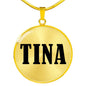 Tina v01 - 18k Gold Finished Luxury Necklace