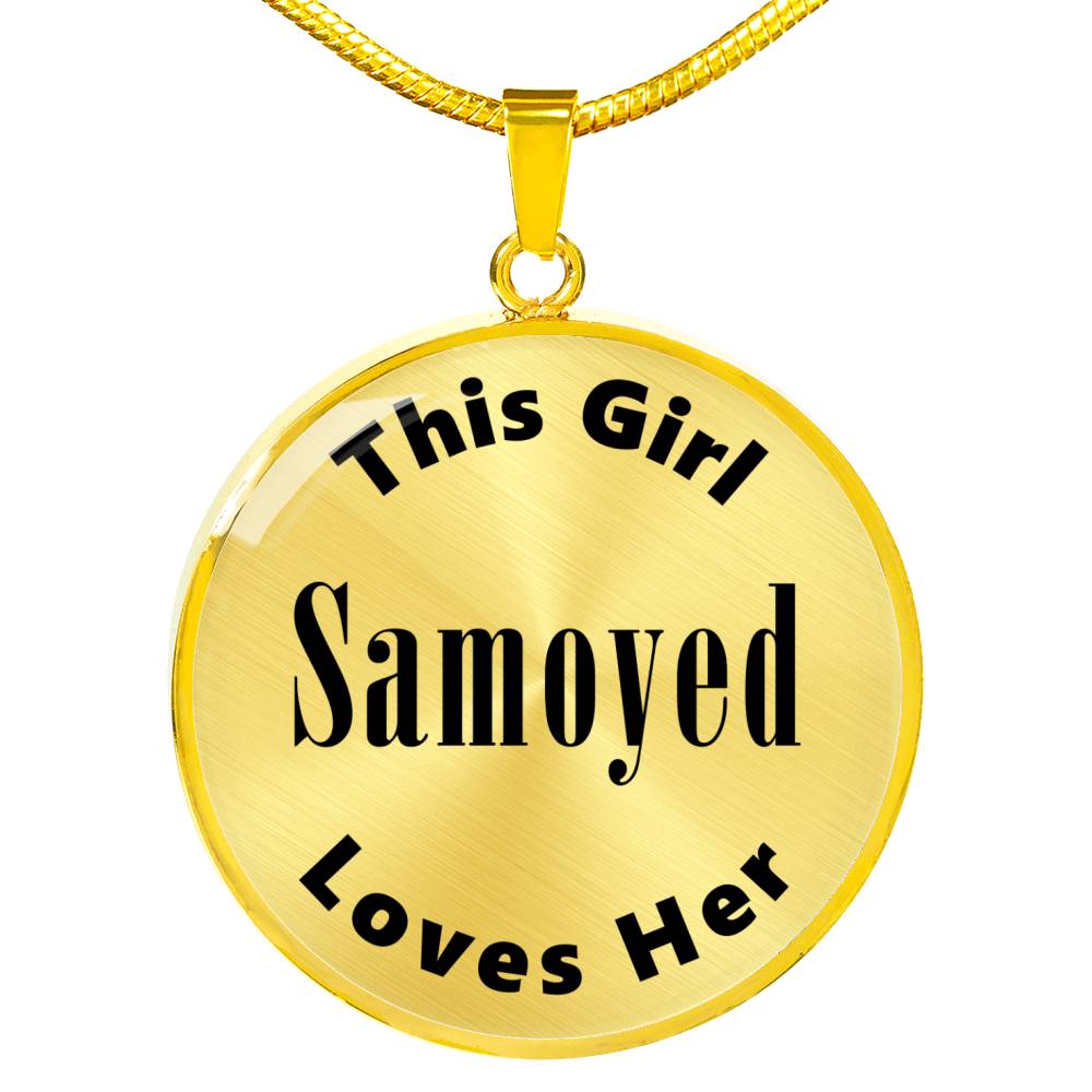 Samoyed - 18k Gold Finished Luxury Necklace